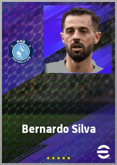 Bernardo Silva eFootball 2026 player card, 80 OVR AMF