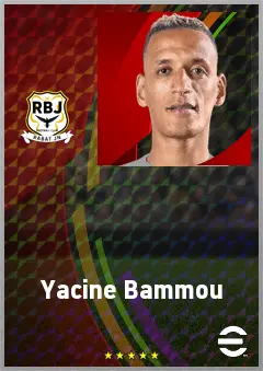 Yacine Bammou eFootball 2026 player card, 69 OVR CF