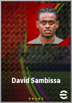 David Sambissa eFootball 2026 player card, 71 OVR RMF