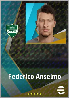 Federico Anselmo eFootball 2026 player card, 70 OVR CF