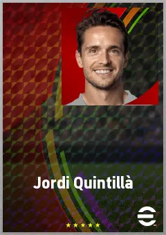 Jordi Quintillà eFootball 2026 player card, 68 OVR DMF