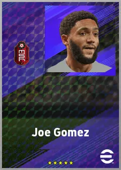 Joe Gomez eFootball 2026 player card, 75 OVR CB