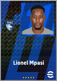 Lionel Mpasi eFootball 2026 player card, 72 OVR GK