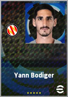 Yann Bodiger eFootball 2026 player card, 70 OVR DMF