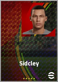 Sidcley eFootball 2026 player card, 70 OVR LB
