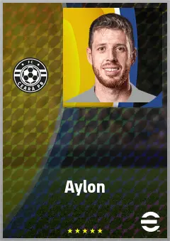 Aylon eFootball 2026 player card, 71 OVR LWF