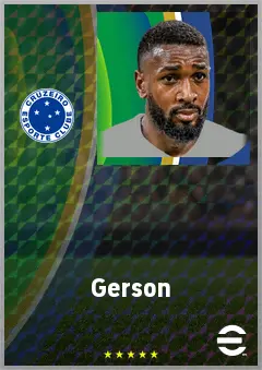 Gerson eFootball 2026 player card, 76 OVR CMF