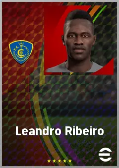 Leandro Ribeiro eFootball 2026 player card, 68 OVR LWF