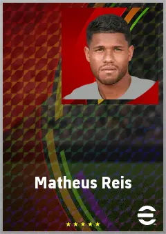 Matheus Reis eFootball 2026 player card, 74 OVR CB