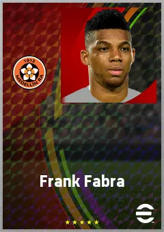 Frank Fabra eFootball 2026 player card, 74 OVR LB