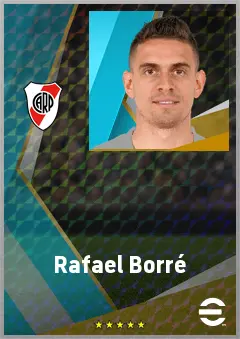 Rafael Borré eFootball 2026 player card, 74 OVR CF