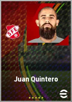 Juan Quintero eFootball 2026 player card, 70 OVR CB