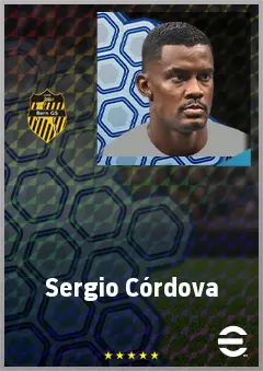 Sergio Córdova eFootball 2026 player card, 71 OVR CF
