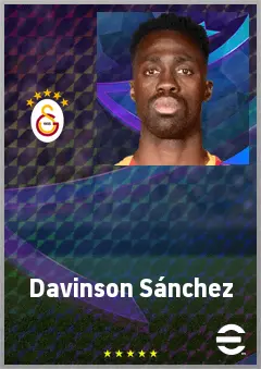 Davinson Sánchez eFootball 2026 player card, 78 OVR CB