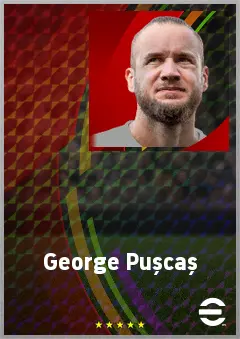 George Pușcaș eFootball 2026 player card, 70 OVR CF