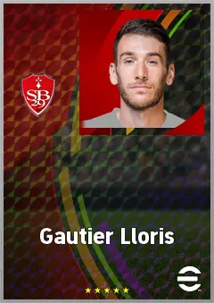 Gautier Lloris eFootball 2026 player card, 73 OVR CB