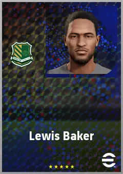 Lewis Baker eFootball 2026 player card, 70 OVR CMF