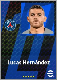 Lucas Hernández eFootball 2026 player card, 78 OVR CB
