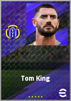 Tom King eFootball 2026 player card, 70 OVR GK