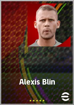 Alexis Blin eFootball 2026 player card, 72 OVR DMF