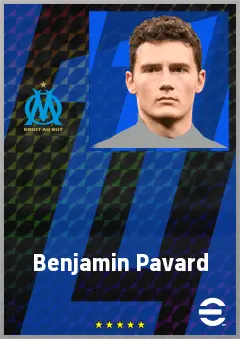 Benjamin Pavard eFootball 2026 player card, 77 OVR CB