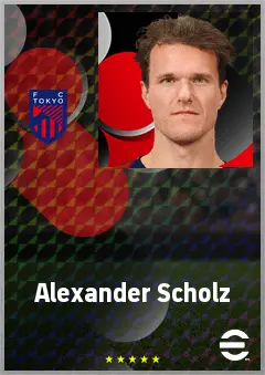 Alexander Scholz eFootball 2026 player card, 73 OVR CB
