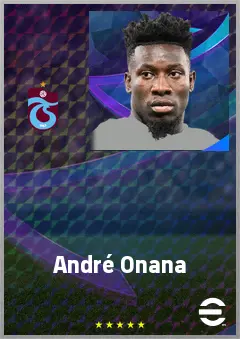 André Onana eFootball 2026 player card, 77 OVR GK