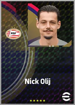 Nick Olij eFootball 2026 player card, 75 OVR GK