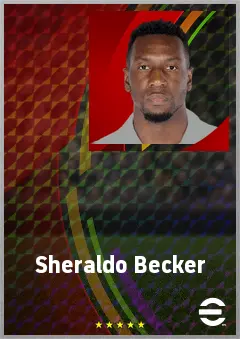 Sheraldo Becker eFootball 2026 player card, 75 OVR LWF