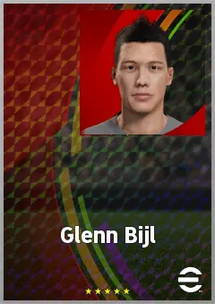 Glenn Bijl eFootball 2026 player card, 70 OVR RB