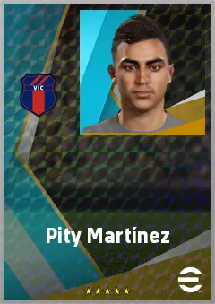 Pity Martínez eFootball 2026 player card, 73 OVR AMF