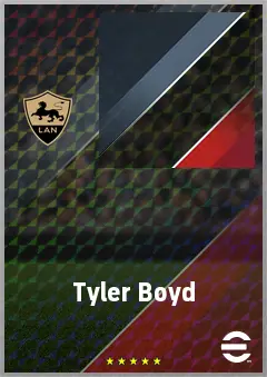 Tyler Boyd eFootball 2026 player card, 69 OVR RWF
