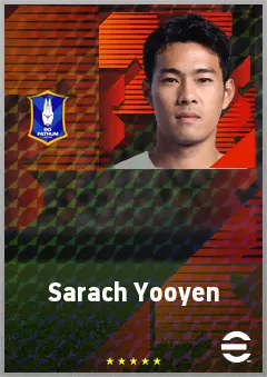 Sarach Yooyen eFootball 2026 player card, 68 OVR DMF