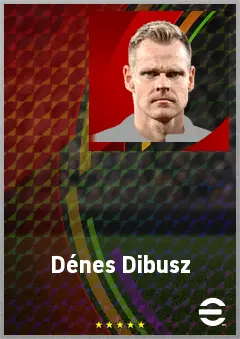Dénes Dibusz eFootball 2026 player card, 74 OVR GK