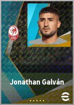 Jonathan Galván eFootball 2026 player card, 75 OVR CB