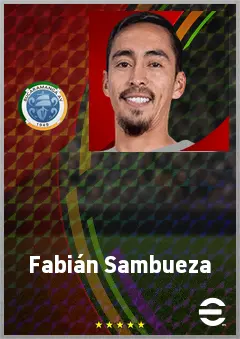 Fabián Sambueza eFootball 2026 player card, 73 OVR AMF