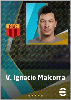 V. Ignacio Malcorra eFootball 2026 player card, 74 OVR AMF