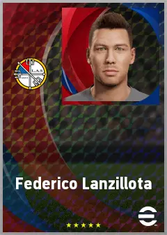 Federico Lanzillota eFootball 2026 player card, 72 OVR GK