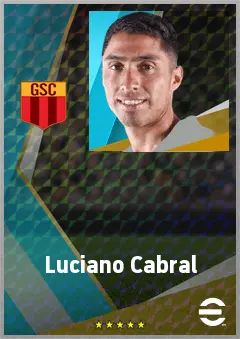 Luciano Cabral eFootball 2026 player card, 72 OVR AMF