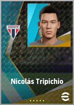 Nicolás Tripichio eFootball 2026 player card, 73 OVR DMF
