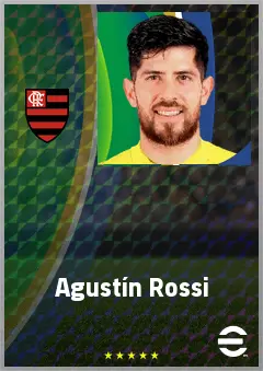 Agustín Rossi eFootball 2026 player card, 76 OVR GK