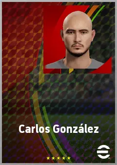 Carlos González eFootball 2026 player card, 73 OVR CF