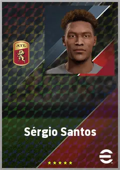 Sérgio Santos eFootball 2026 player card, 71 OVR CF