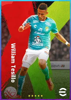 William Tesillo eFootball 2026 player card, 77 OVR CB