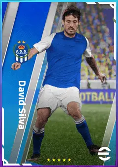 David Silva eFootball 2026 player card, 81 OVR AMF