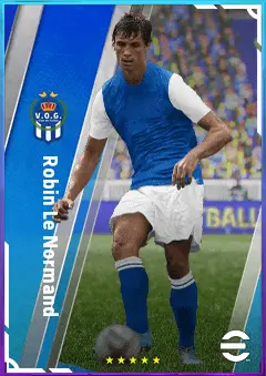 Robin Le Normand eFootball 2026 player card, 82 OVR CB