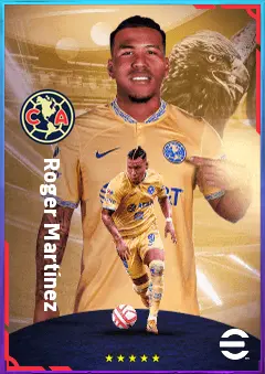 Roger Martínez eFootball 2026 player card, 77 OVR CF