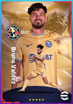Bruno Valdez eFootball 2026 player card, 76 OVR CB