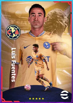 Luis Fuentes eFootball 2026 player card, 76 OVR LB