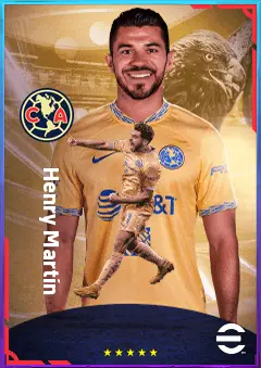 Henry Martín eFootball 2026 player card, 78 OVR CF